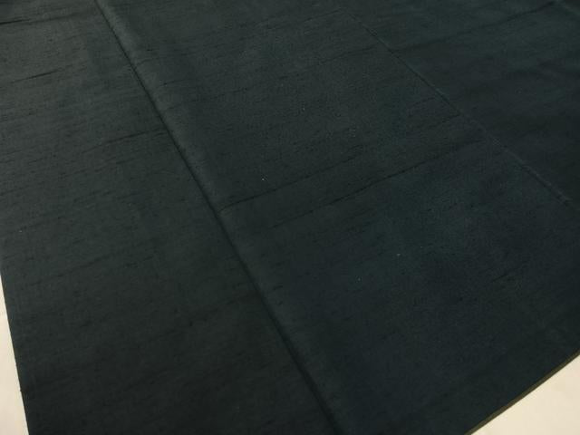 平和屋着物●男性 紬 アンサンブル 留紺色 正絹 逸品 CABB5117vp