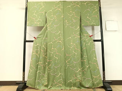 平和屋着物●上質な小紋 動物吉祥文 正絹 逸品 CABB5119vp