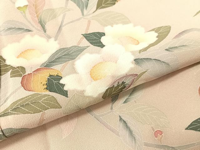 平和屋着物●訪問着 友禅 作家物 枝花文 正絹 逸品 CABB5122vp