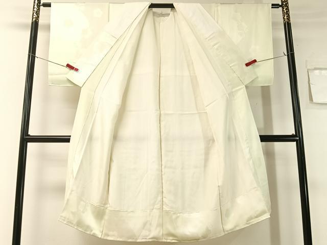 平和屋着物●長襦袢 袷 梅花地紋 暈し染め 広衿仕立て 正絹 逸品 CABB5124vp