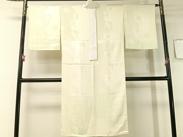 平和屋着物●長襦袢 袷 梅花地紋 暈し染め 広衿仕立て 正絹 逸品 CABB5124vp