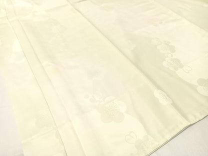 平和屋着物●長襦袢 袷 梅花地紋 暈し染め 広衿仕立て 正絹 逸品 CABB5124vp