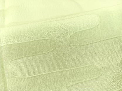 平和屋着物●長襦袢 袷 霊芝草木染 エ霞地紋 若芽色 正絹 逸品 CABB5125vp