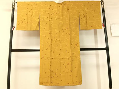 平和屋着物●長襦袢 無双仕立て 雲取り花鈴文 やまと誂製 正絹 逸品 未使用 CABB5127vp