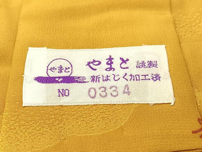 平和屋着物●長襦袢 無双仕立て 雲取り花鈴文 やまと誂製 正絹 逸品 未使用 CABB5127vp