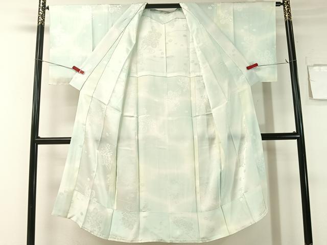 平和屋着物●長襦袢 無双仕立て 流水花車地紋 暈し染め 正絹 逸品 未使用 CABB5128vp