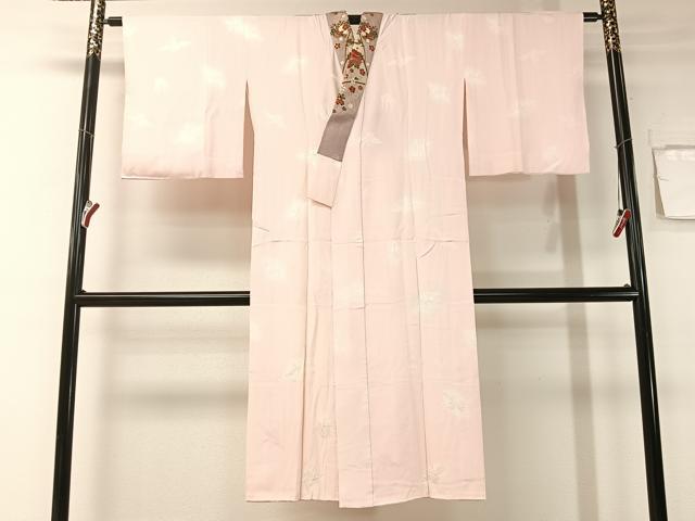 平和屋着物●長襦袢 袷 絞り 折り鶴 暈し染め 半衿刺繍 正絹 逸品 未使用 CABB5129vp