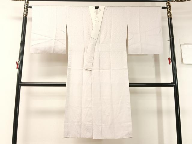 平和屋着物●長襦袢 無双仕立て 舞花地紋 牡丹鼠色 正絹 逸品 CABB5131vp