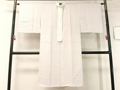 平和屋着物●長襦袢 無双仕立て 舞花地紋 牡丹鼠色 正絹 逸品 CABB5131vp