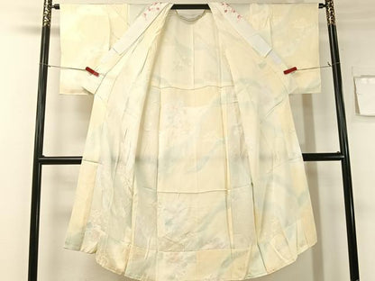 平和屋着物●長襦袢 無双仕立て 辻が花地紋 暈し染め 半衿刺繍 正絹 逸品 未使用 CABB5133vp