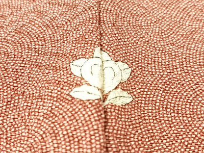平和屋着物●江戸小紋 鮫小紋柄 紗綾型地紋 鬼しぼ縮緬 正絹 逸品 CABB5138vp