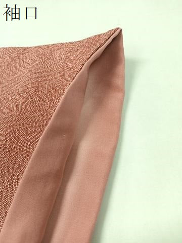平和屋着物●江戸小紋 鮫小紋柄 紗綾型地紋 鬼しぼ縮緬 正絹 逸品 CABB5138vp