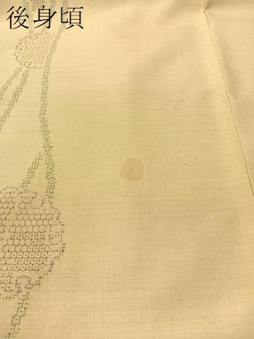 平和屋着物●結城紬 100亀甲 飛び亀甲柄 雪輪紐文 正絹 逸品 CABB5142vp