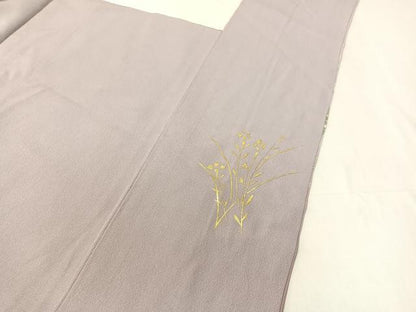 平和屋着物●訪問着 雪輪草花文 暈し染め 金彩 正絹 逸品 未使用 CABB5143vp