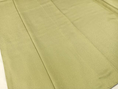 平和屋着物●上質な色無地 柳茶色 正絹 逸品 未使用 CABB5145vp