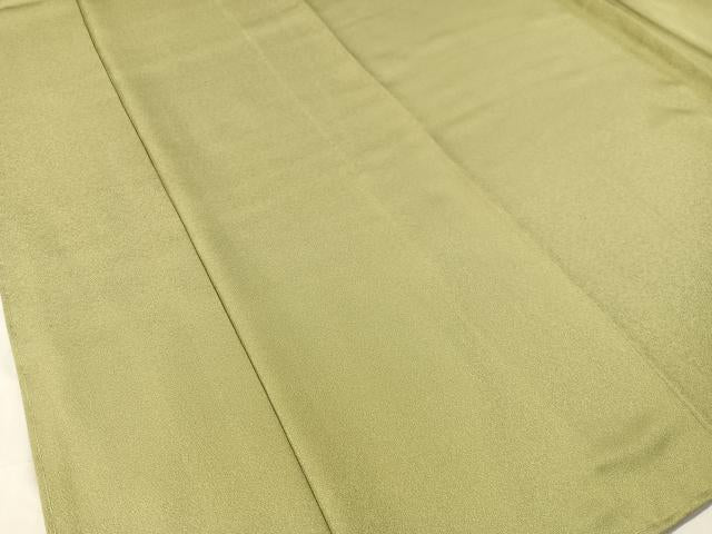 平和屋着物●上質な色無地 柳茶色 正絹 逸品 未使用 CABB5145vp