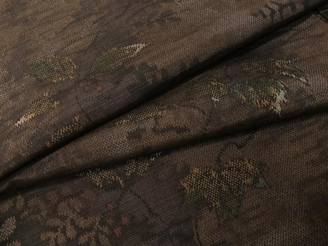 平和屋着物●上質な紬 南天文 正絹 逸品 CABB5146vp