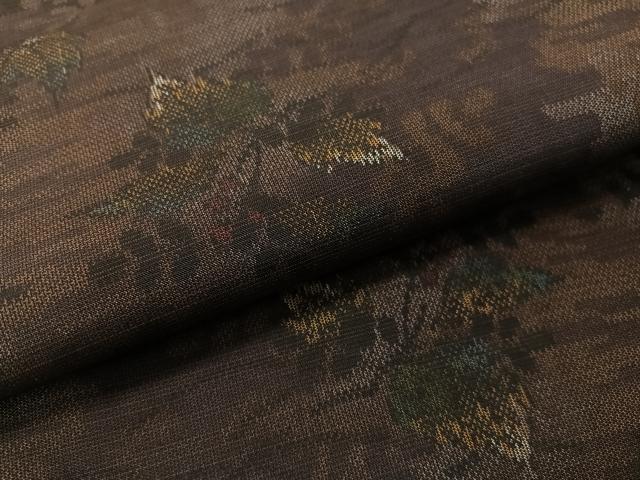 平和屋着物●上質な紬 南天文 正絹 逸品 CABB5146vp