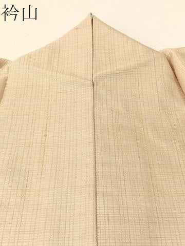 平和屋着物●訪問着　紬地　手描き　立波芝花文　やまと誂製　正絹　逸品　CABB5152vp