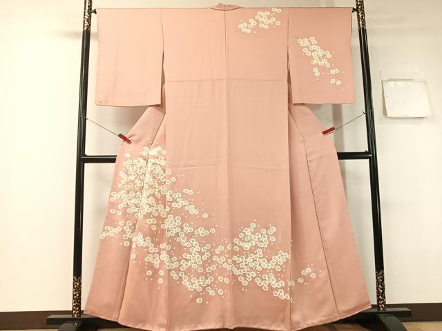 平和屋着物●訪問着　枝花文　金彩　正絹　逸品　CABB5153vp