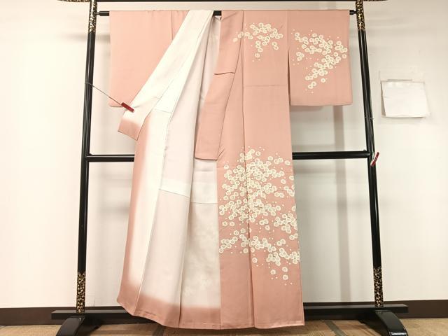 平和屋着物●訪問着　枝花文　金彩　正絹　逸品　CABB5153vp