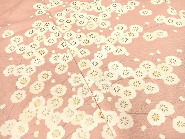 平和屋着物●訪問着　枝花文　金彩　正絹　逸品　CABB5153vp