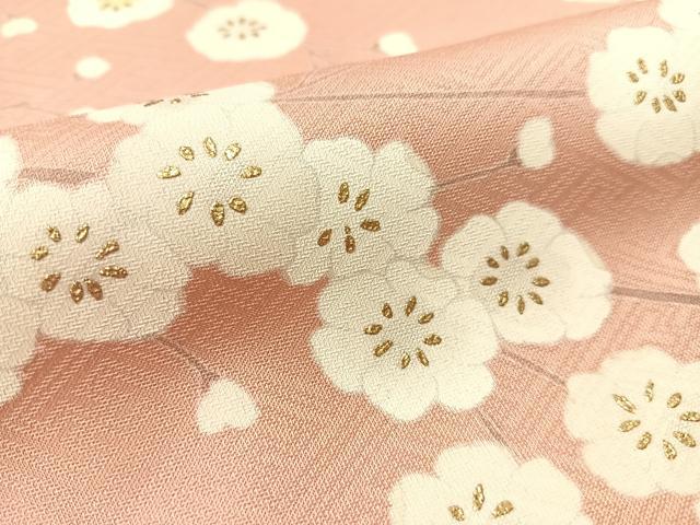 平和屋着物●訪問着　枝花文　金彩　正絹　逸品　CABB5153vp
