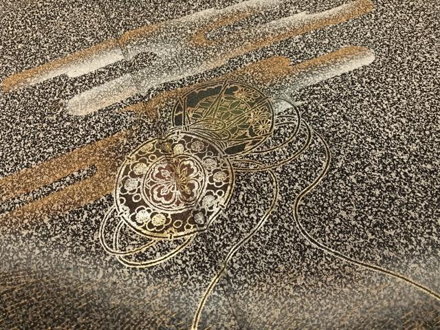 平和屋着物○訪問着 霞花鼓文 たたき染め 金銀彩 正絹 逸品 CABB5155vp