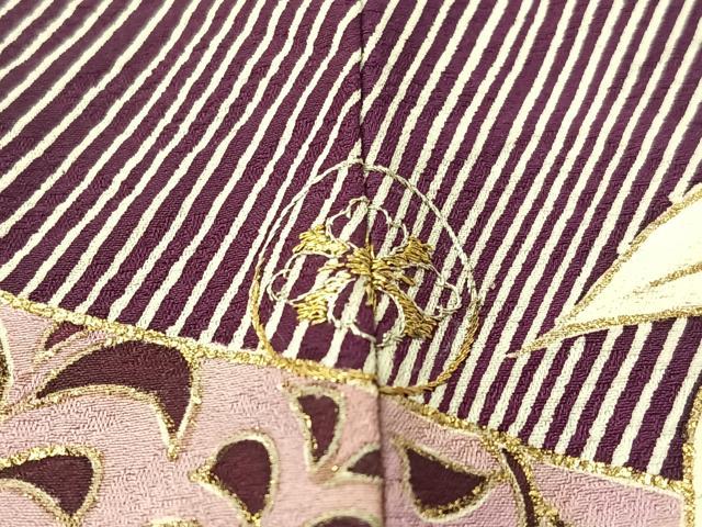 平和屋着物●アンティーク　大正ロマン　訪問着　菊花文　金彩　正絹　逸品　CABB5157vp