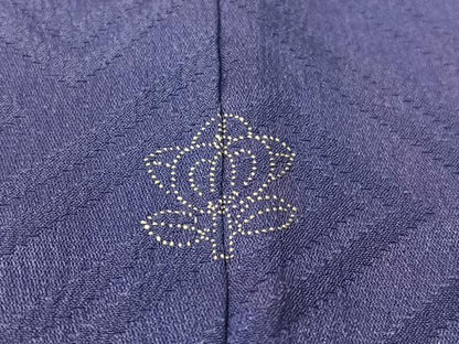 平和屋着物●アンティーク　大正ロマン　訪問着　刺繍　花車文　暈し染め　金彩　正絹　逸品　CABB5158vp