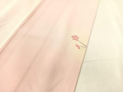 平和屋着物●訪問着　友禅　作家物　枝花文　暈し染め　正絹　逸品　CABB5161vp