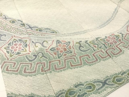 平和屋着物●訪問着 総絞り 吉祥花文 正絹 逸品 CABB5162vp