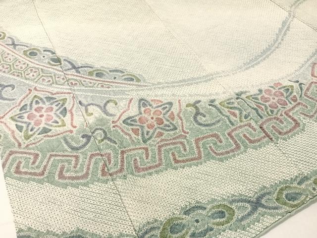 平和屋着物●訪問着 総絞り 吉祥花文 正絹 逸品 CABB5162vp