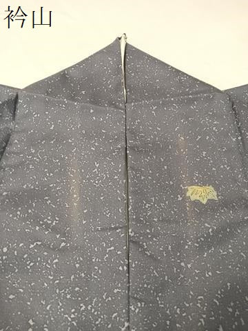 平和屋着物●本場染大島紬　訪問着　刺繍　葡萄蔦の葉丸文　金銀彩　正絹　逸品　CABB5171vp