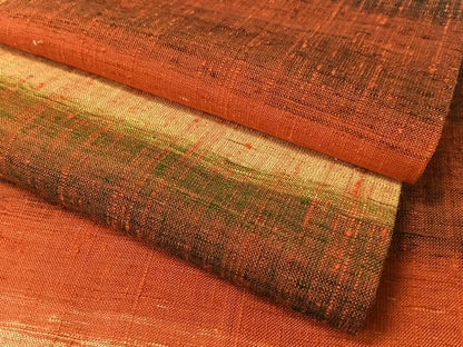 平和屋着物●上質な紬　横段文　正絹　逸品　CABB5173vp