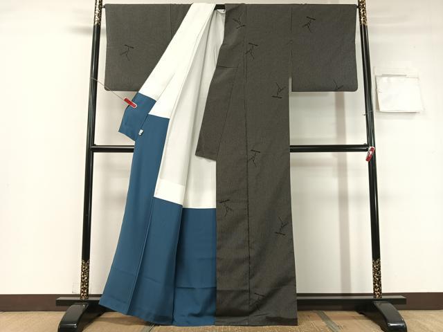 平和屋着物●本塩沢　竹トンボ　正絹　逸品　CABB5186vp 平和屋着物○本塩沢 竹トンボ 正絹 逸品 CABB5186vpの通販 by 平和屋