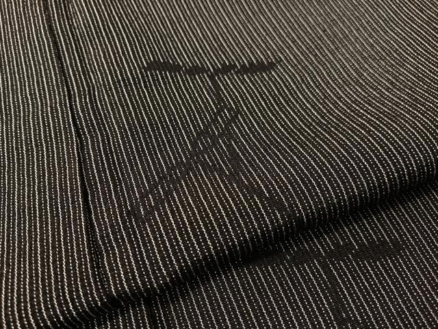 平和屋着物●本塩沢　竹トンボ　正絹　逸品　CABB5186vp