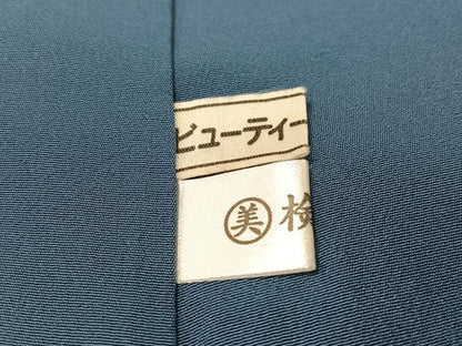平和屋着物●本塩沢　竹トンボ　正絹　逸品　CABB5186vp
