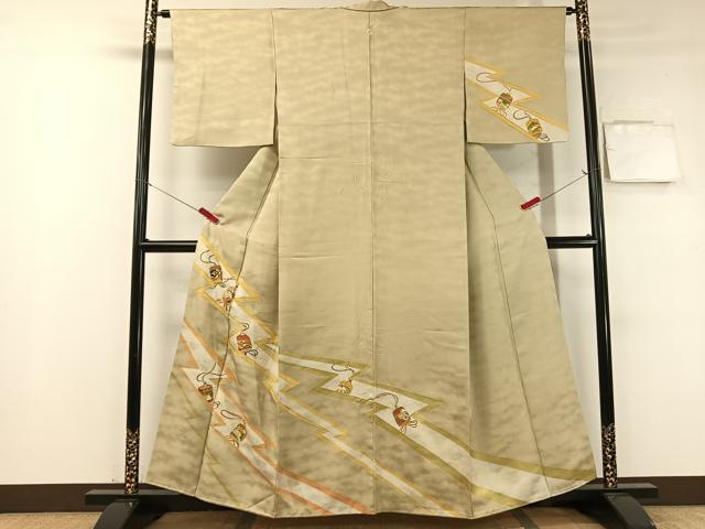 平和屋着物●創業460年・千總　訪問着　刺繍　切嵌印籠文　金彩　大丸扱い　正絹　逸品　CABB5188vp