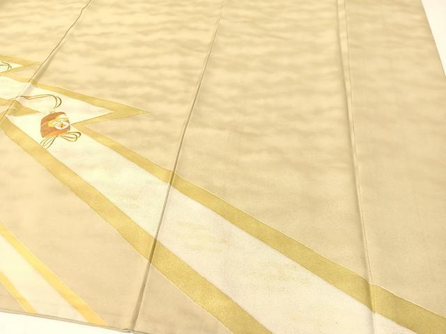 平和屋着物●創業460年・千總　訪問着　刺繍　切嵌印籠文　金彩　大丸扱い　正絹　逸品　CABB5188vp