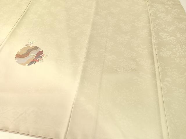 平和屋着物○訪問着 刺繍 雪輪花松文 暈し染め 金彩 正絹 逸品