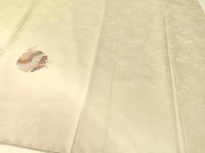 平和屋着物●訪問着　刺繍　雪輪花松文　暈し染め　金彩　正絹　逸品　CABB5189vp