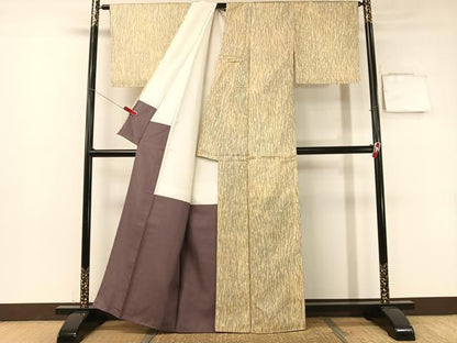平和屋着物●本場染大島紬　吉祥文様　正絹　逸品　CABB5190vp