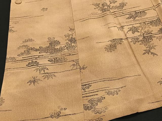 平和屋着物■道行コート　流水花文　西武百貨店扱い　正絹　逸品　CABB5228ua
