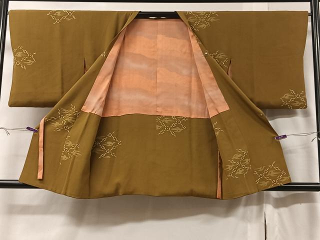 平和屋着物＃道行コート　ろうけつ染め　飛鳥文　正絹　逸品　CABB5380ua