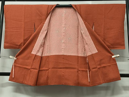 平和屋着物＃中国三大刺繍　スワトウ刺繍　道行コート　扇面花文　正絹　逸品　未使用　CABB5497ua