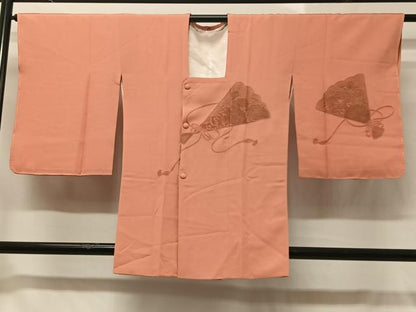 平和屋着物＃中国三大刺繍 スワトウ刺繍 道行コート 扇面花鳥文 正絹 逸品 未使用 CABB5500ua