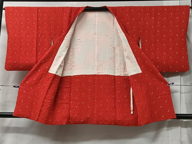 平和屋着物＃道行コート　絞り　花尽くし　正絹　逸品　CABB5576ua