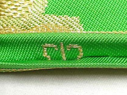 平和屋着物●西陣　川島織物　六通柄　本袋帯　吉祥花文　金糸　正絹　逸品　CABB5620hy