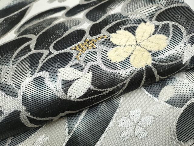 平和屋着物○六通柄袋帯 モール 乱菊 舞桜文 さが美扱い 正絹